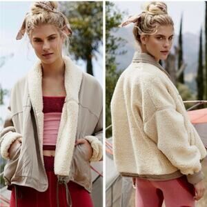 Free People Movement Mix It Up Reversible Sherpa Jacket